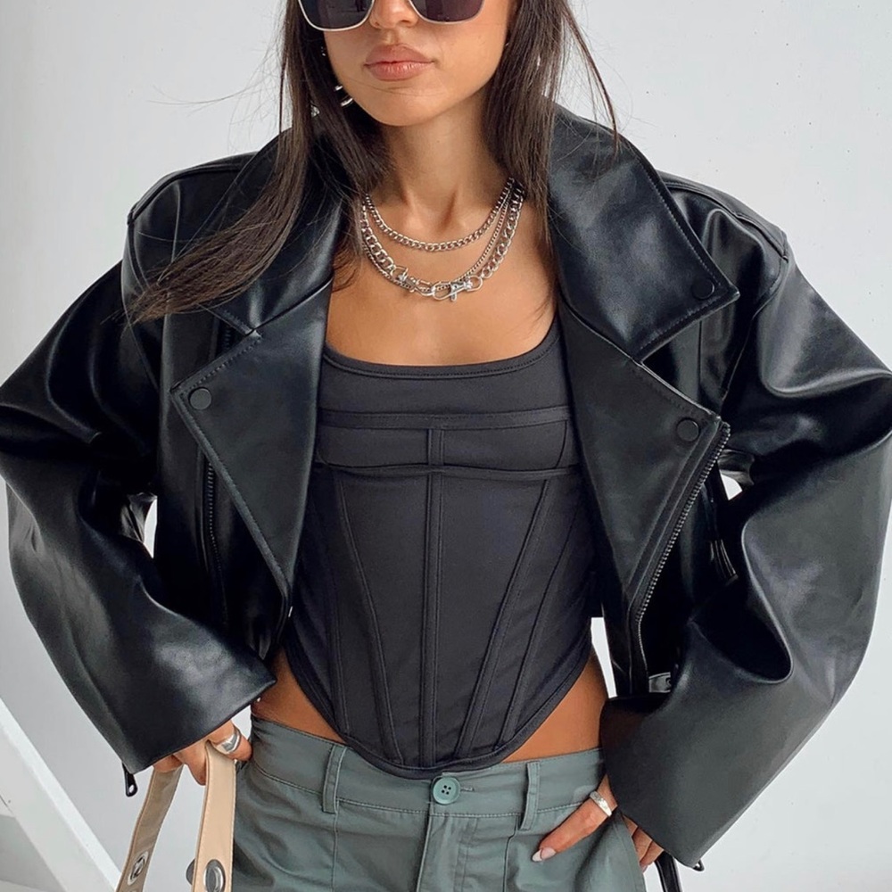 Lioness Satin Island Jacket Black